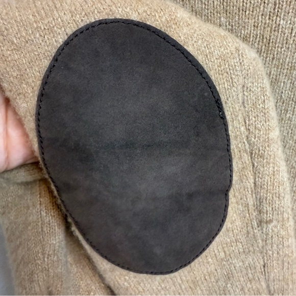 Polo by Ralph Lauren | Men's Camel Crewneck Sweater Reinforced Elbows | Sz M - Picture 4 of 4